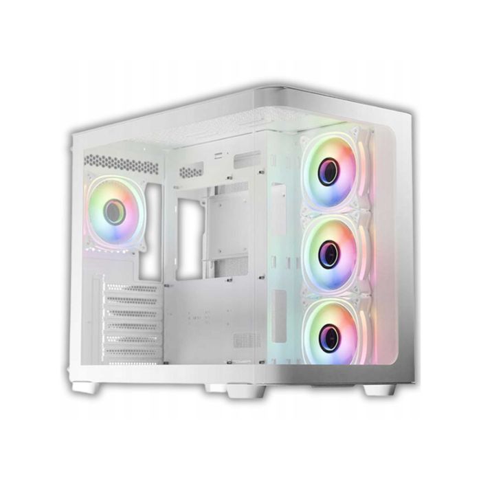 Obudowa Pc Lc-power 8001w Argb Atx Biała – Szklany Panel, Usb-c