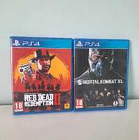 Red dead redemption 2 oraz Mortal Kombat XL ps 4