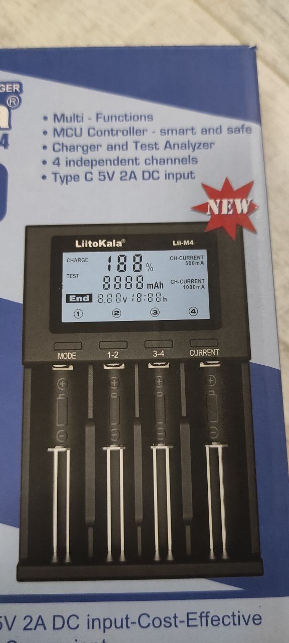 Зарядное устройство для аккумуляторов Liito Kala Lii-M4
