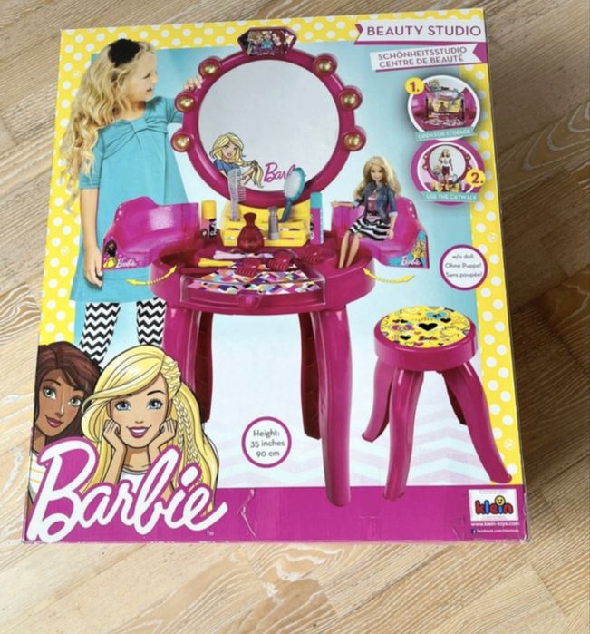 Barbie duża toaletka dla dziewczynki Dressing table Girls Vanity set