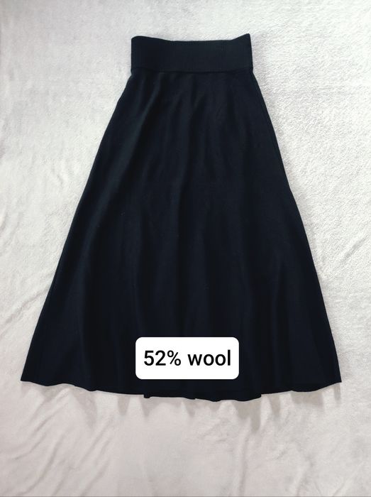 Długa maxi wełniana spódnica COS rozmiar XS