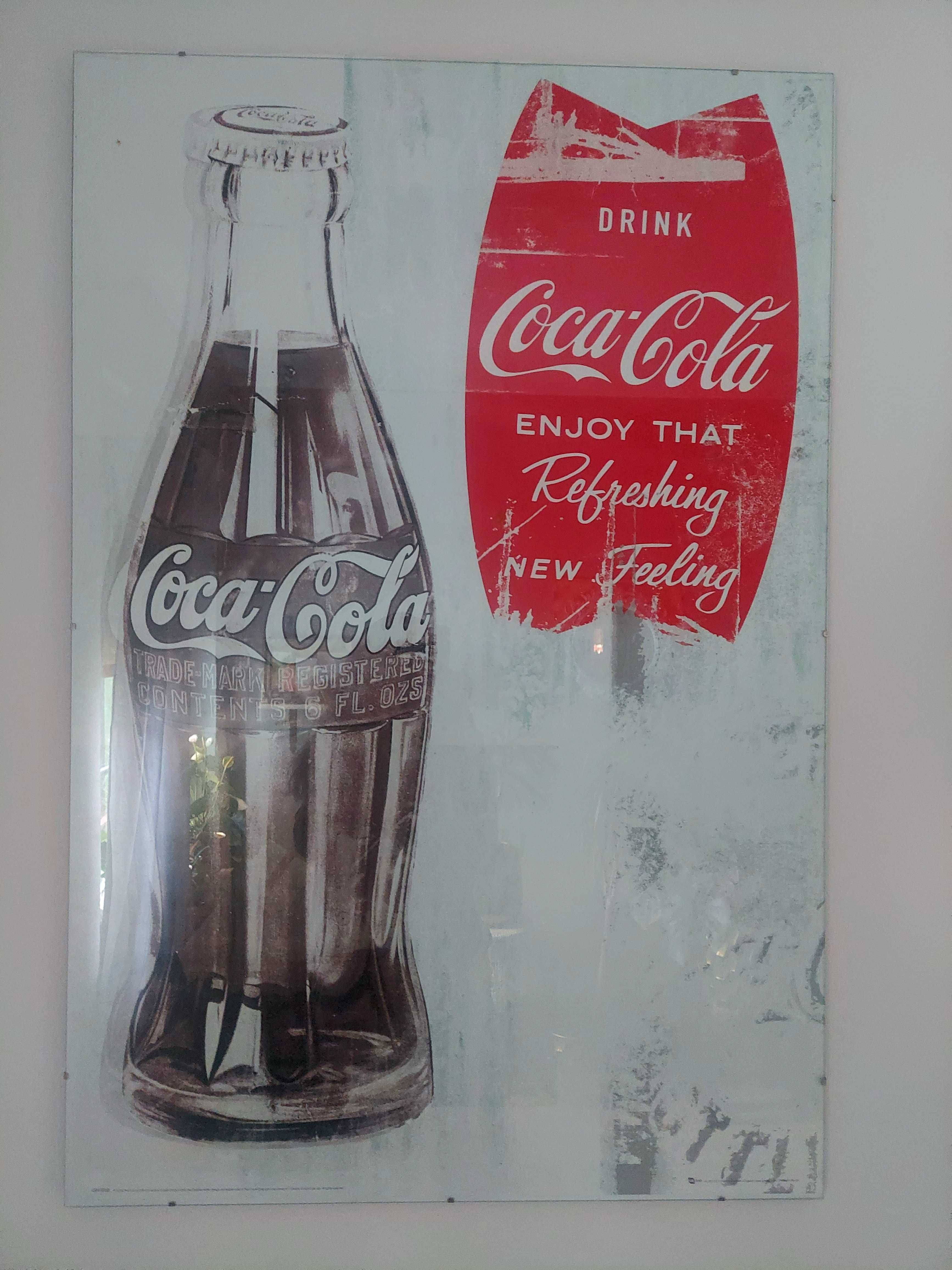 plakat coca cola 61x91 cm w antyramie szklanej CENA za 2 sztuki
