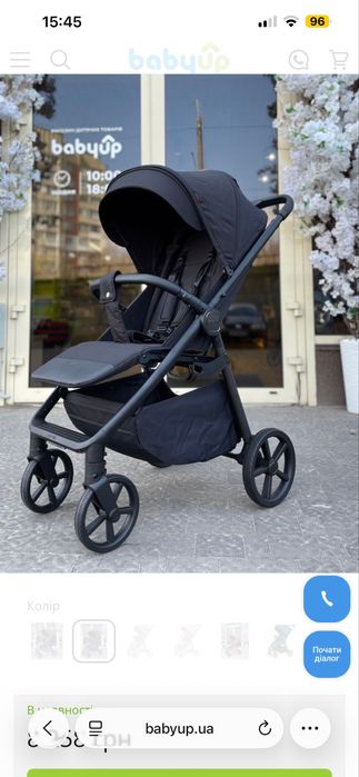 Прогулянкова коляска CARRELLO Bravo Carbon CRL-5530 Deep Black /1/