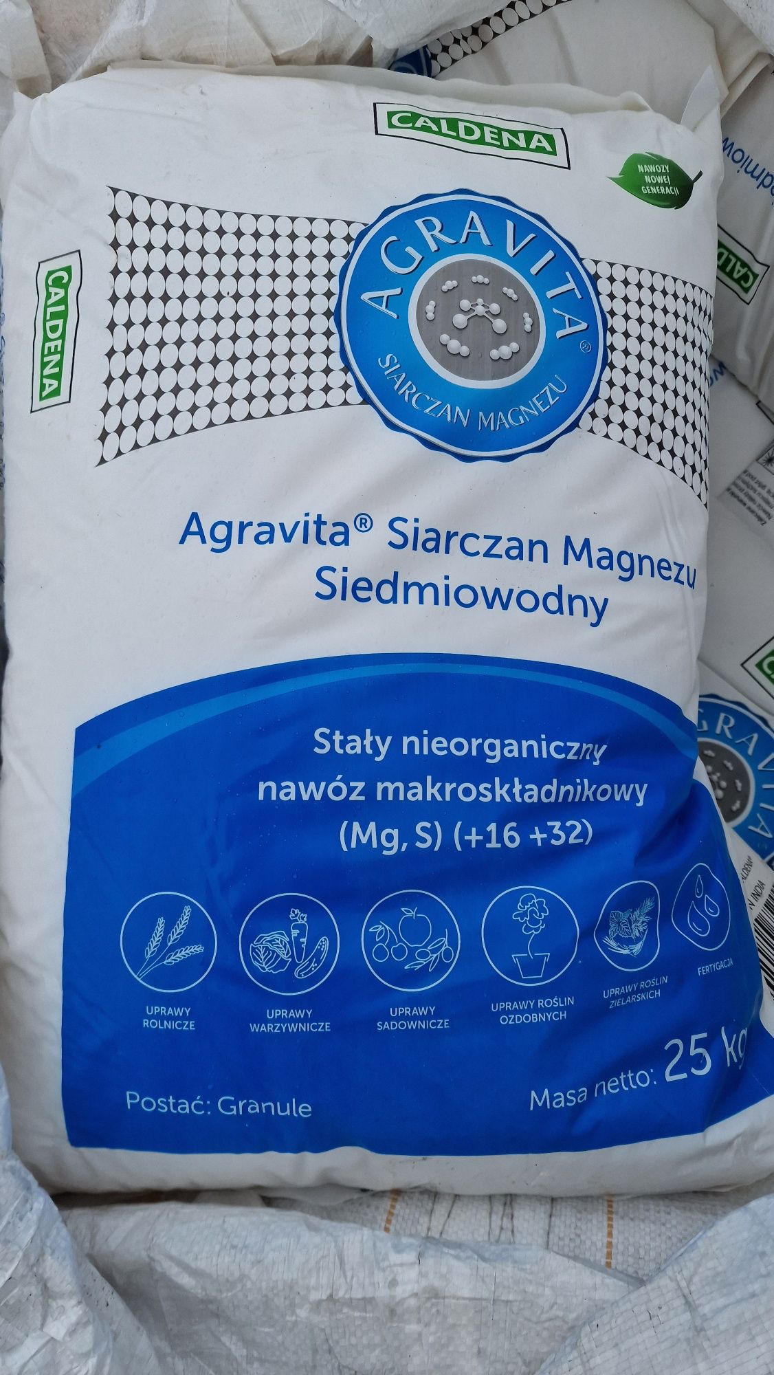 Siarczan magnezu (Mg,S) siedmiowodny worek 25kg Agravita Złotniki