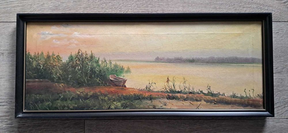 Obraz olejny Pejzaż Tereszczenko lata 60/70 Warszawa wysyłka olx