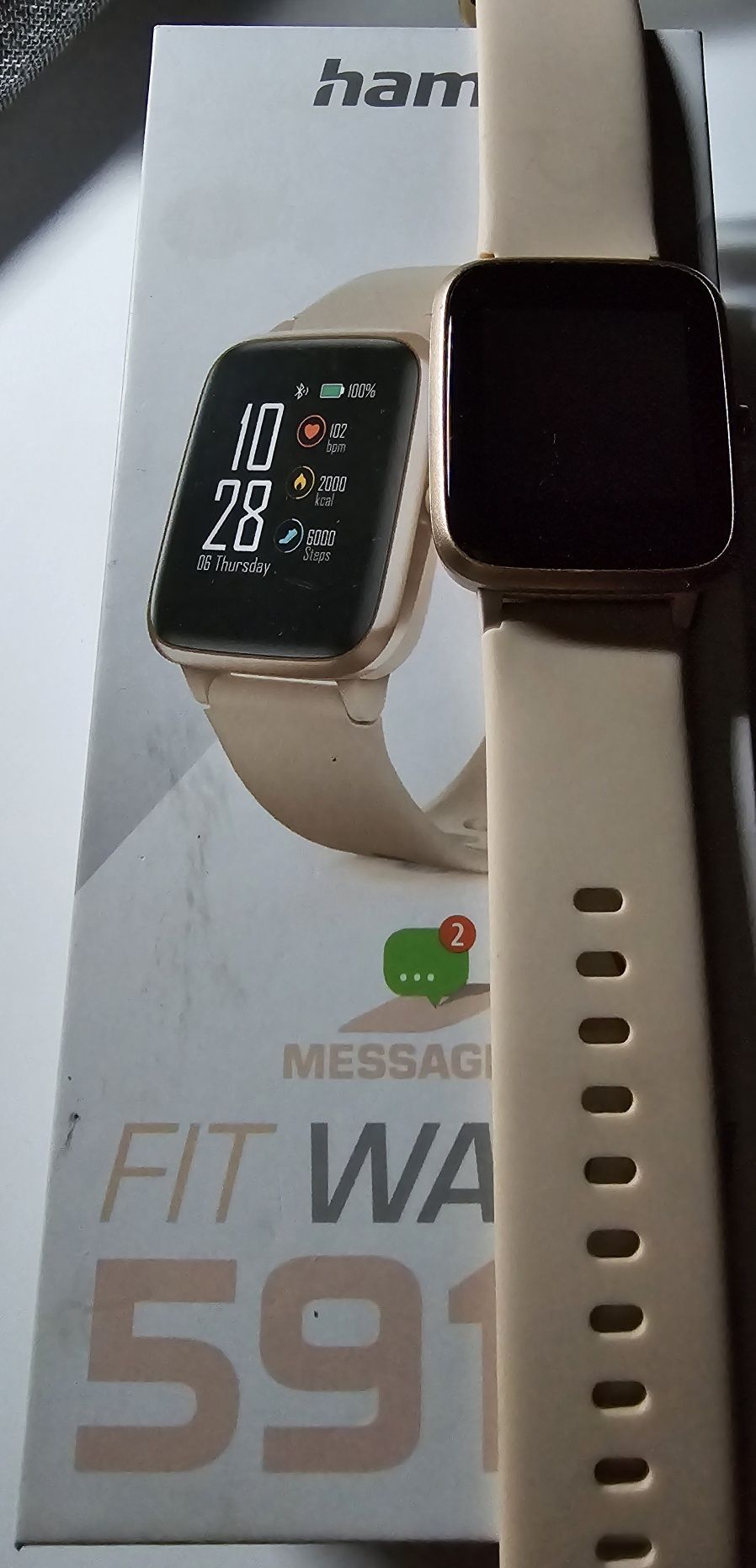Zegarek Hama Fit Watch 5910 różowy