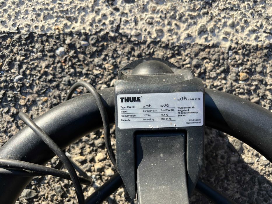 Bagażnik rowerowy Thule EuroWay G2 923 - 3 rowery