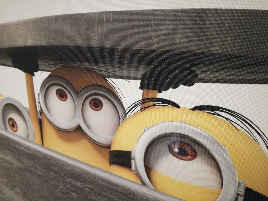 Obrazki, druk na płótnie z Minionkami