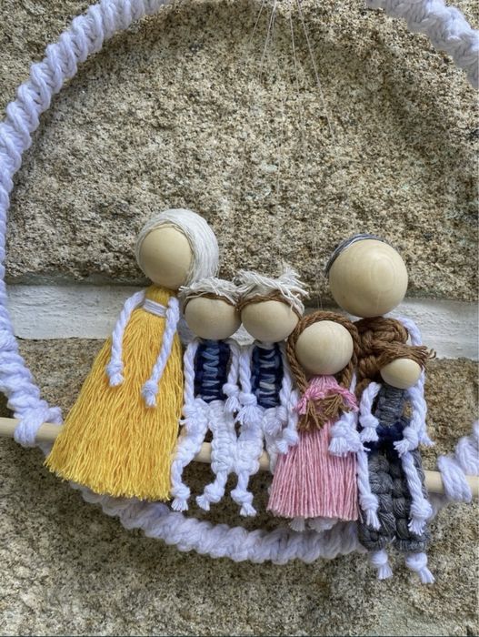 Familia em macrame