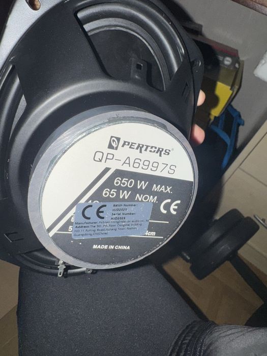 Колонки коаксиальные 15,24х22,86см 2х650Вт