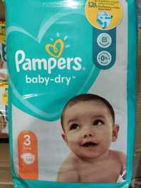 Pampers baby-dry 3 (128шт), Памперси 3, Підгузки