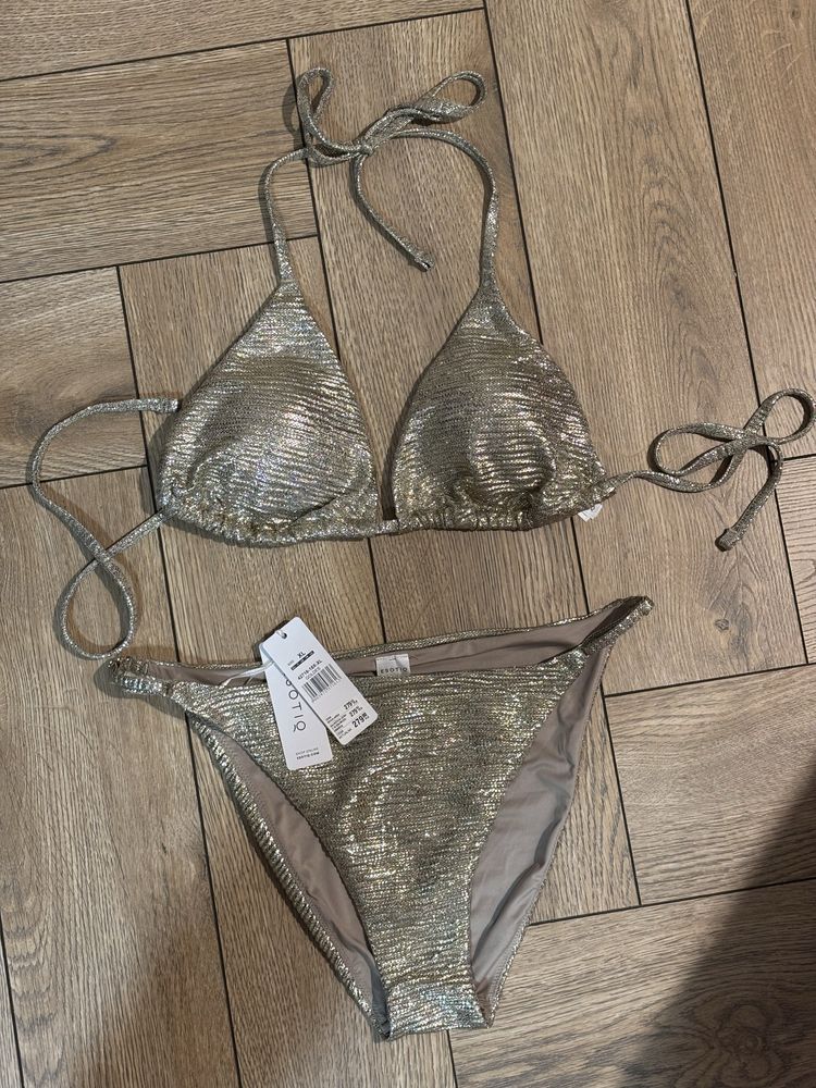 ESOTIQ Złoty Strój kąpielowy Bikini rozm. XL / 42