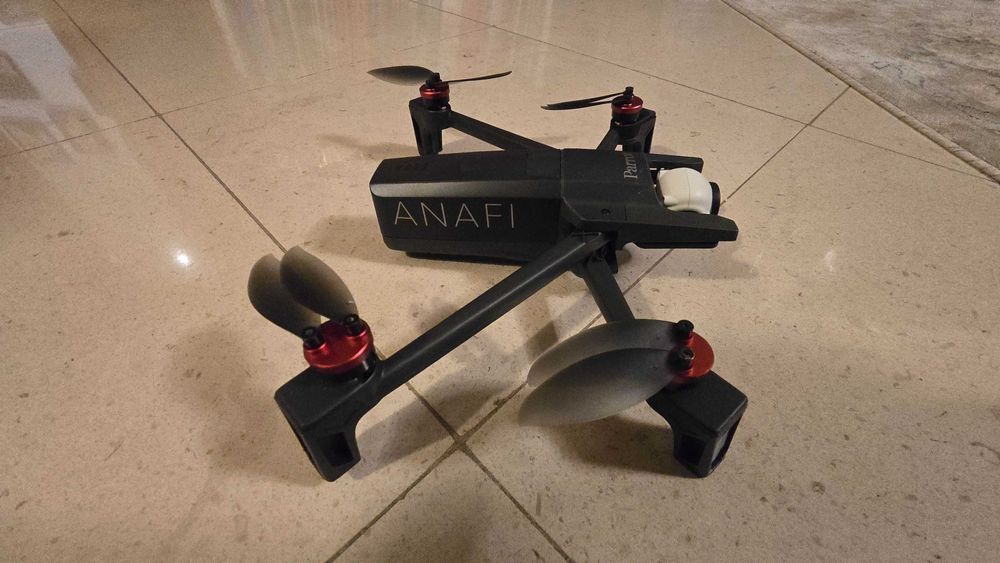 drone parrot anafi com goggles para voo imersivo e carregador triplo