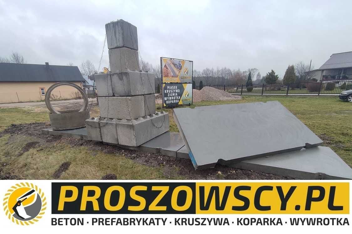 beton towarowy z pompą na fundamenty posadzki stropy słupy