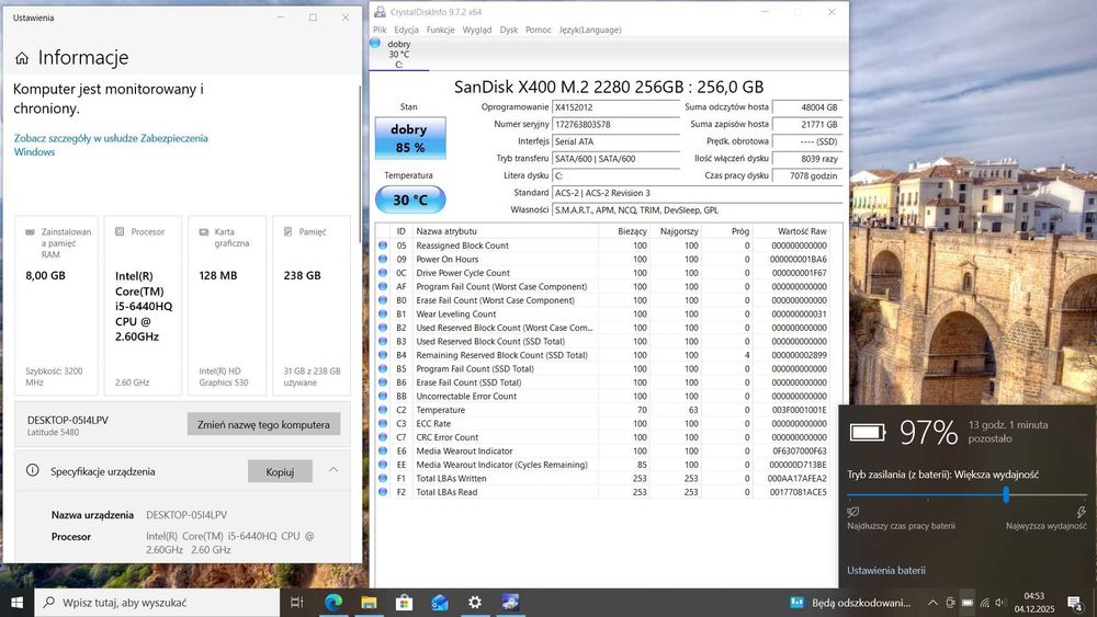 Dell Latitude 5480 i5-6440HQ | 8GB RAM DDR4 | 256GB SSD | Windows 10