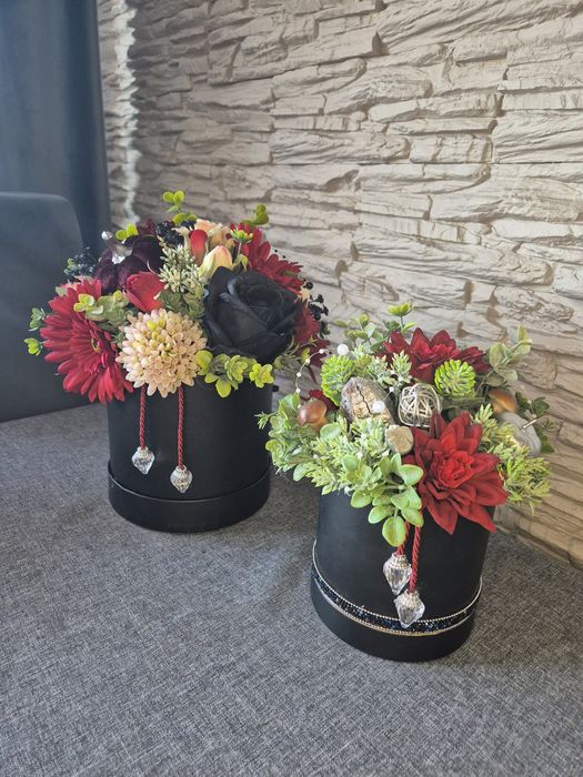 Zestaw jesiennych flower boxow