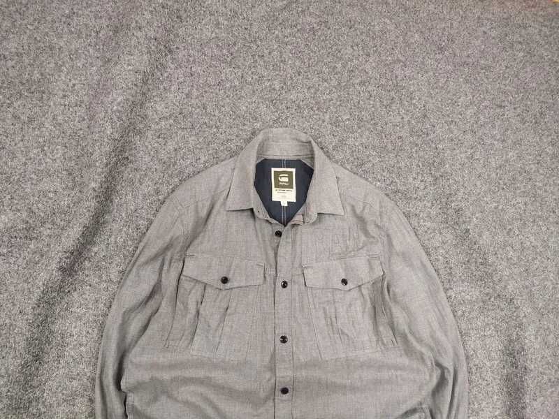 G Star Raw чоловіча сорочка повсякденна оригінал з кишенями тактична