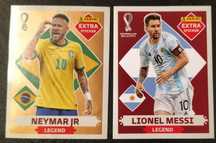 Cromos "Legend" Neymar e Messi
