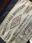 T-Shirt niebieski/granatowy z orłem, M, vintage USA