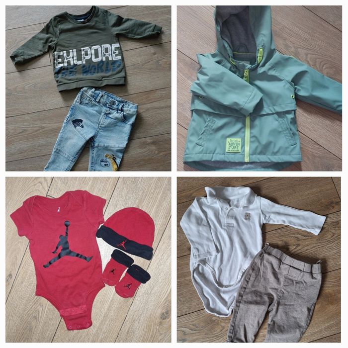 Paka ubranek dla chlopca 62-74