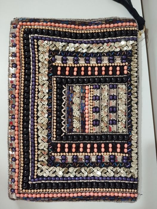 Torebka, kopertówka, kosmetyczka, saszetka z koralików