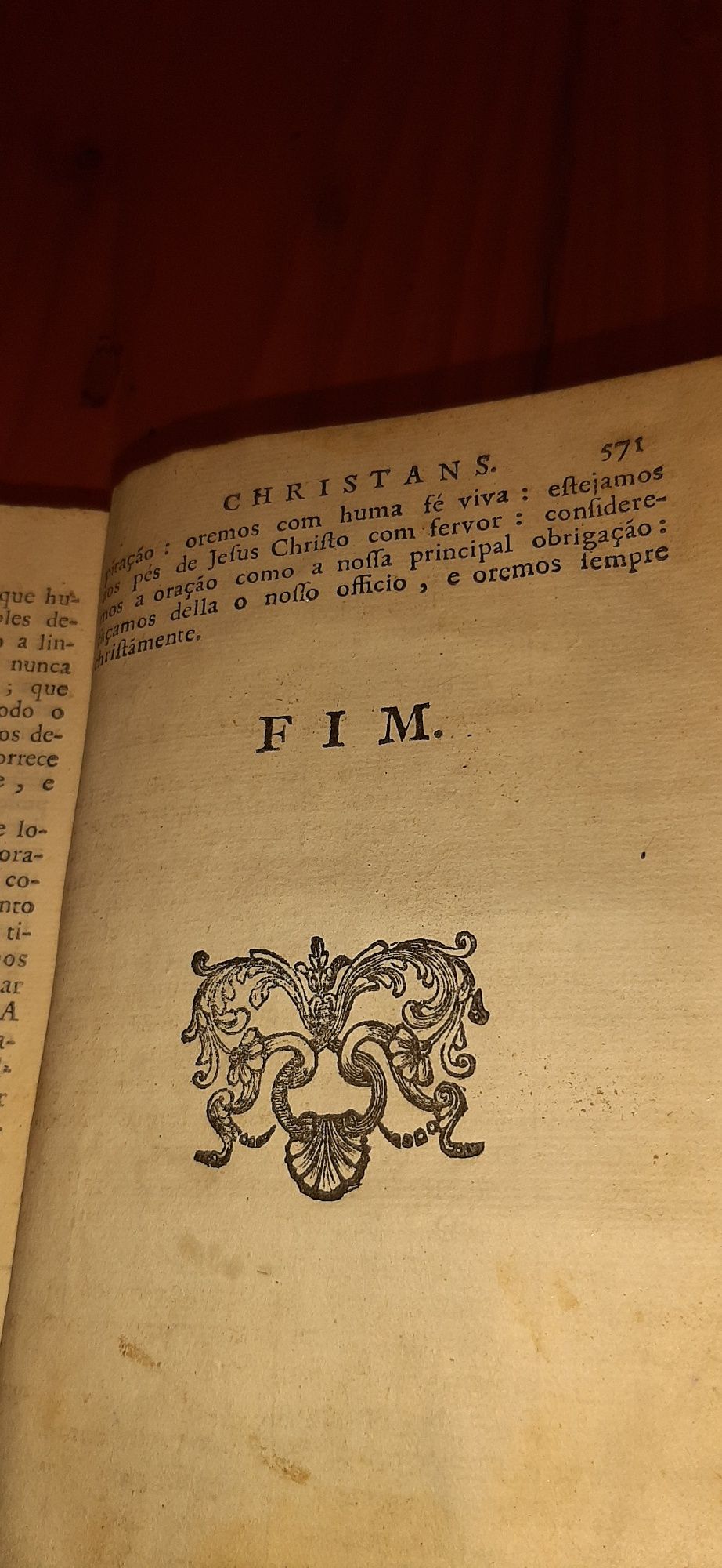 Antigo Livro Religioso Ano 1784