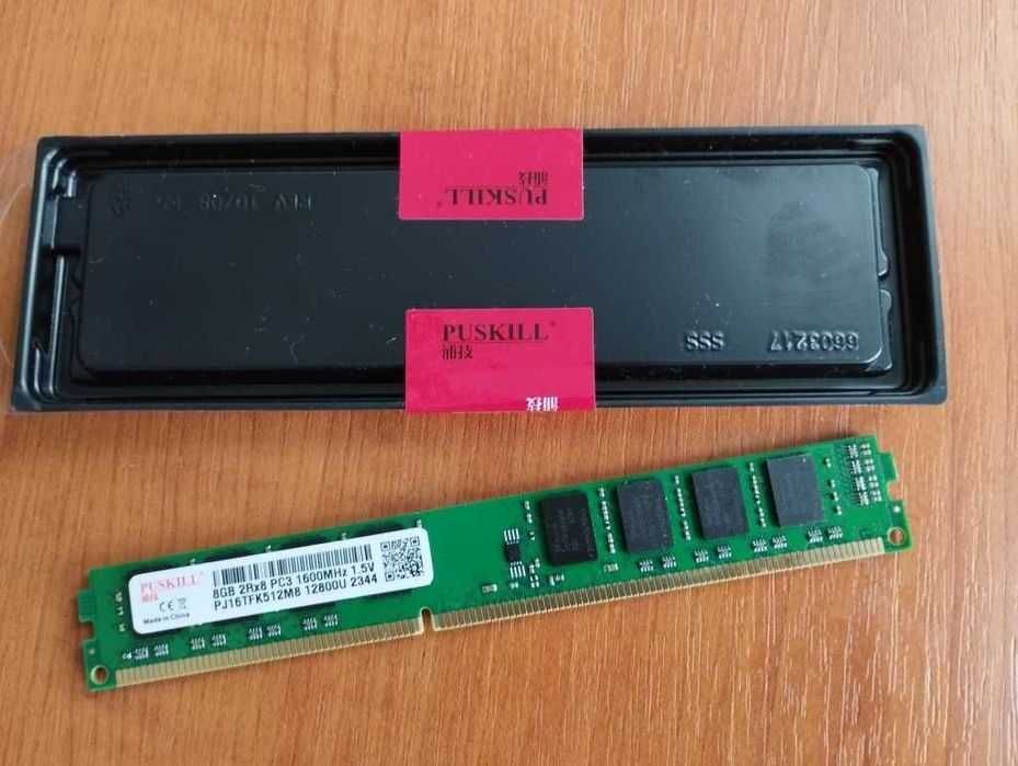 8GB DDR3 Нова оперативна пам'ять PC3 12800U 1600 MHz