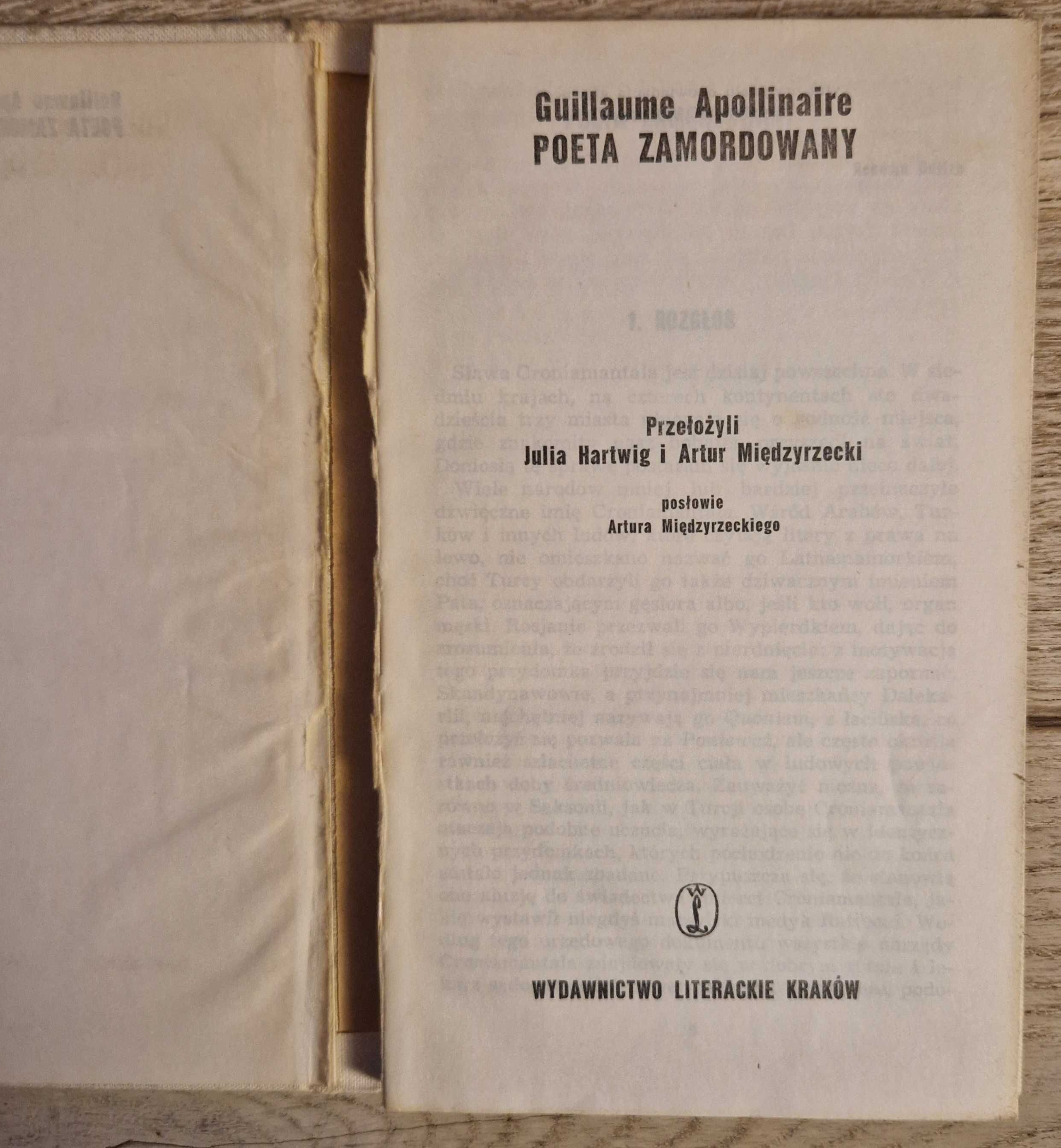 Poeta zamordowany, Guillaume Apollinaire