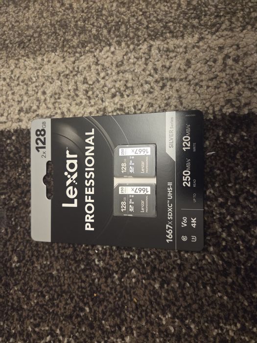 2x Lexar SDXC Professional 128GB 1667x Silver Series