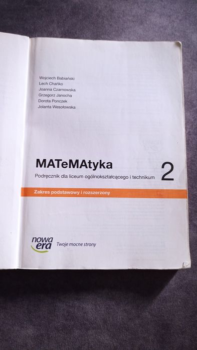 Podręcznik do matematyki klasa 2