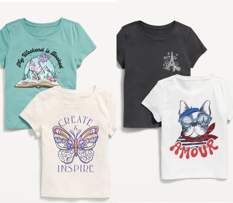 Нові футболки Old Navi для дівчинки на 12-16 років