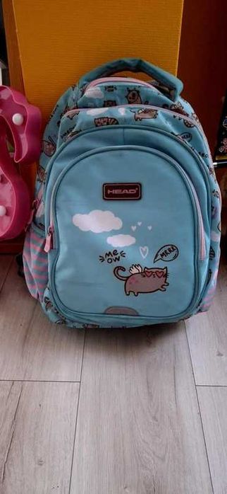 Plecak szkolny 4 komorowy Pusheen mint