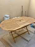 Mesa de jardim dobrável 160x85x75 cm madeira de acácia maciça