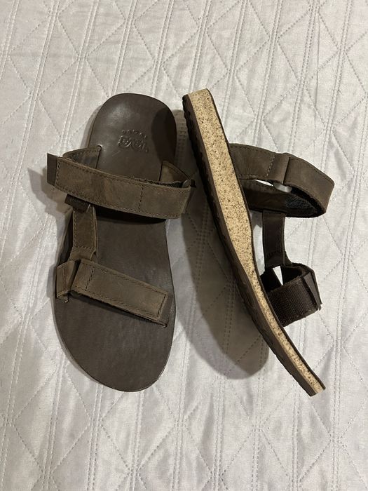 Мужские кожаные шлепки сандали босоножки Teva 40,5-41р