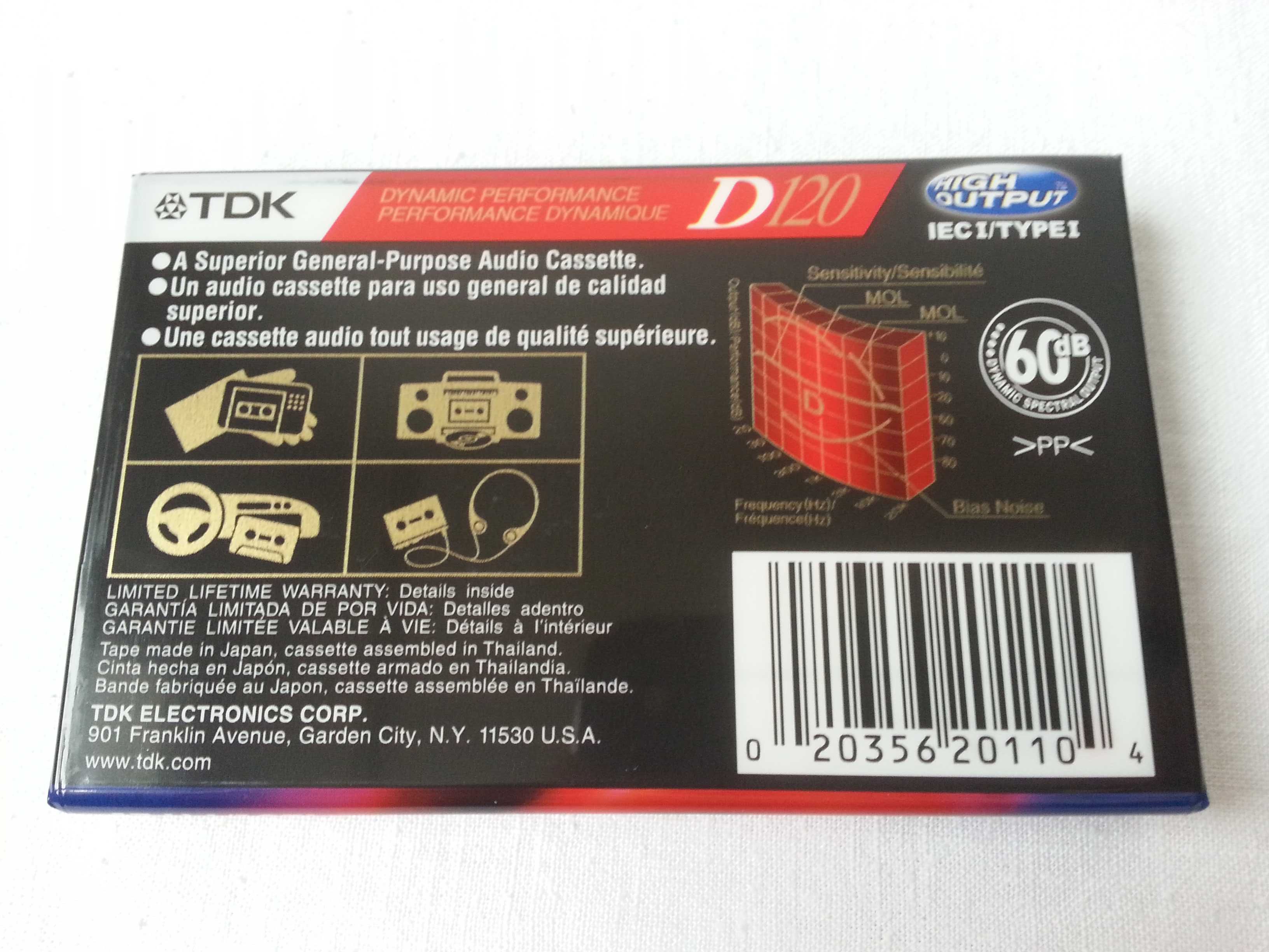 Kaseta magnetofonowa TDK D120