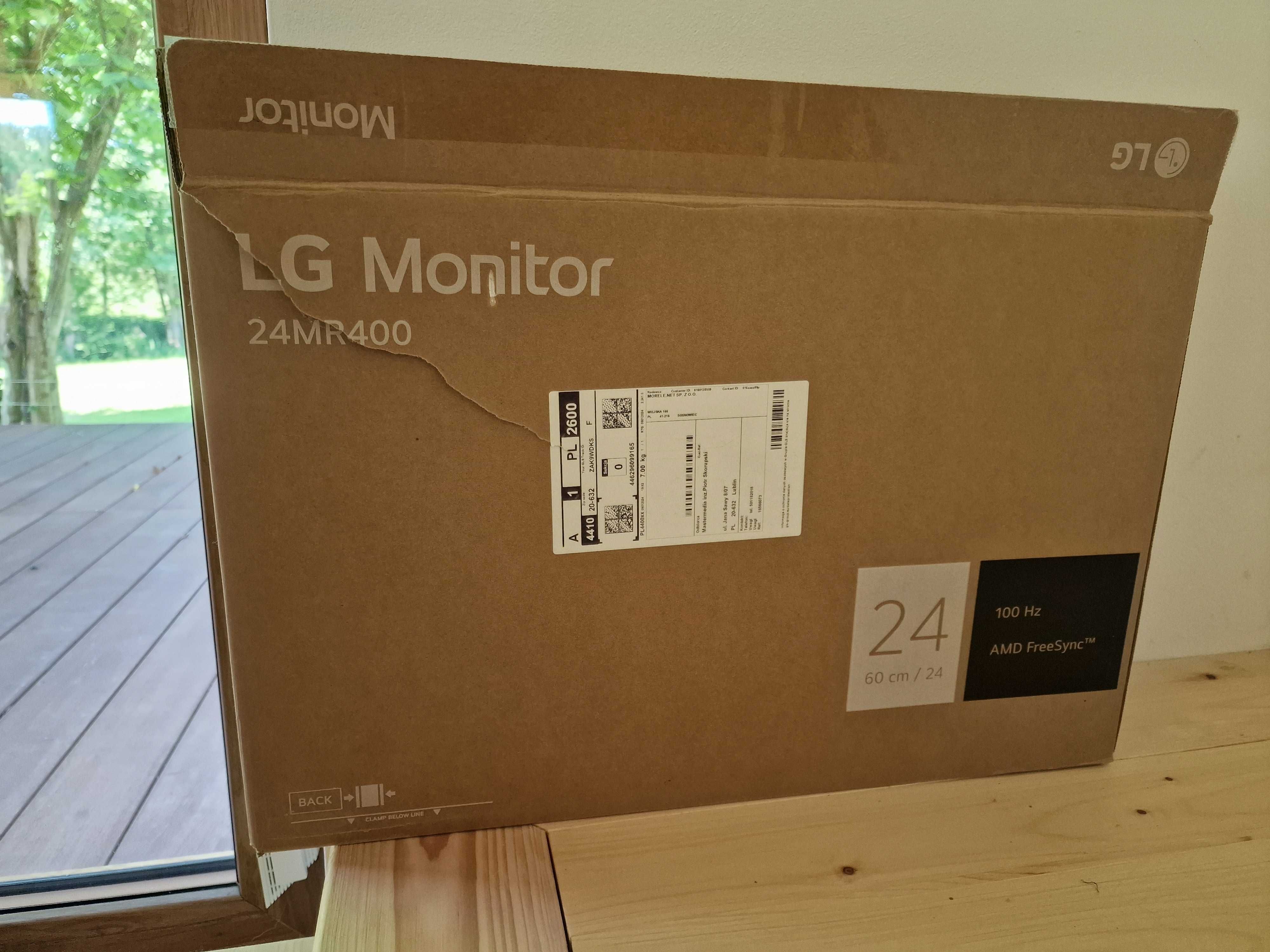 Monitor LG 24MR400-B 23,8" Full HD IPS 100Hz 5ms