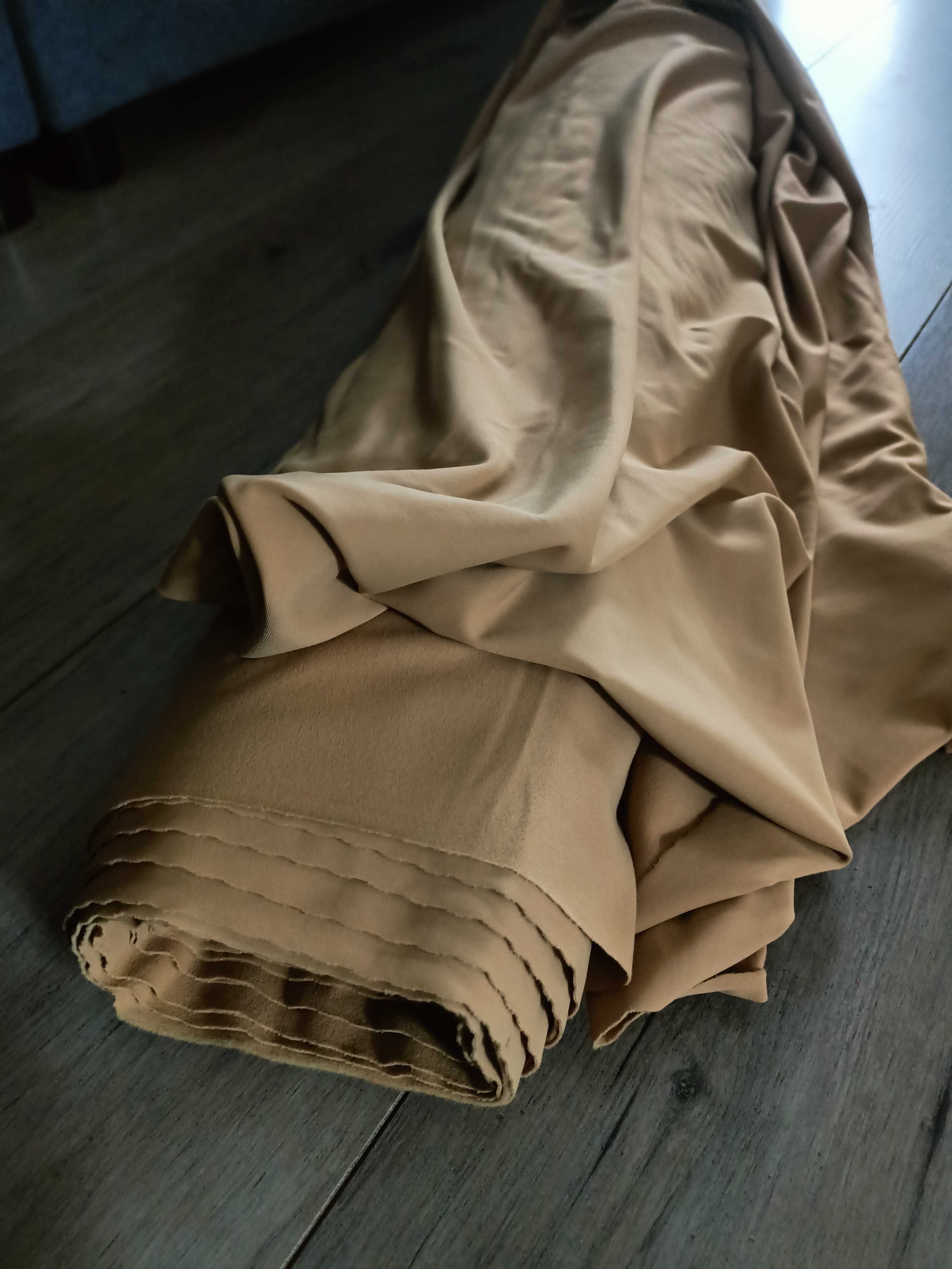 19 materiał tkanina dzianina Itally cappuccino 6m szer 1,5 m
