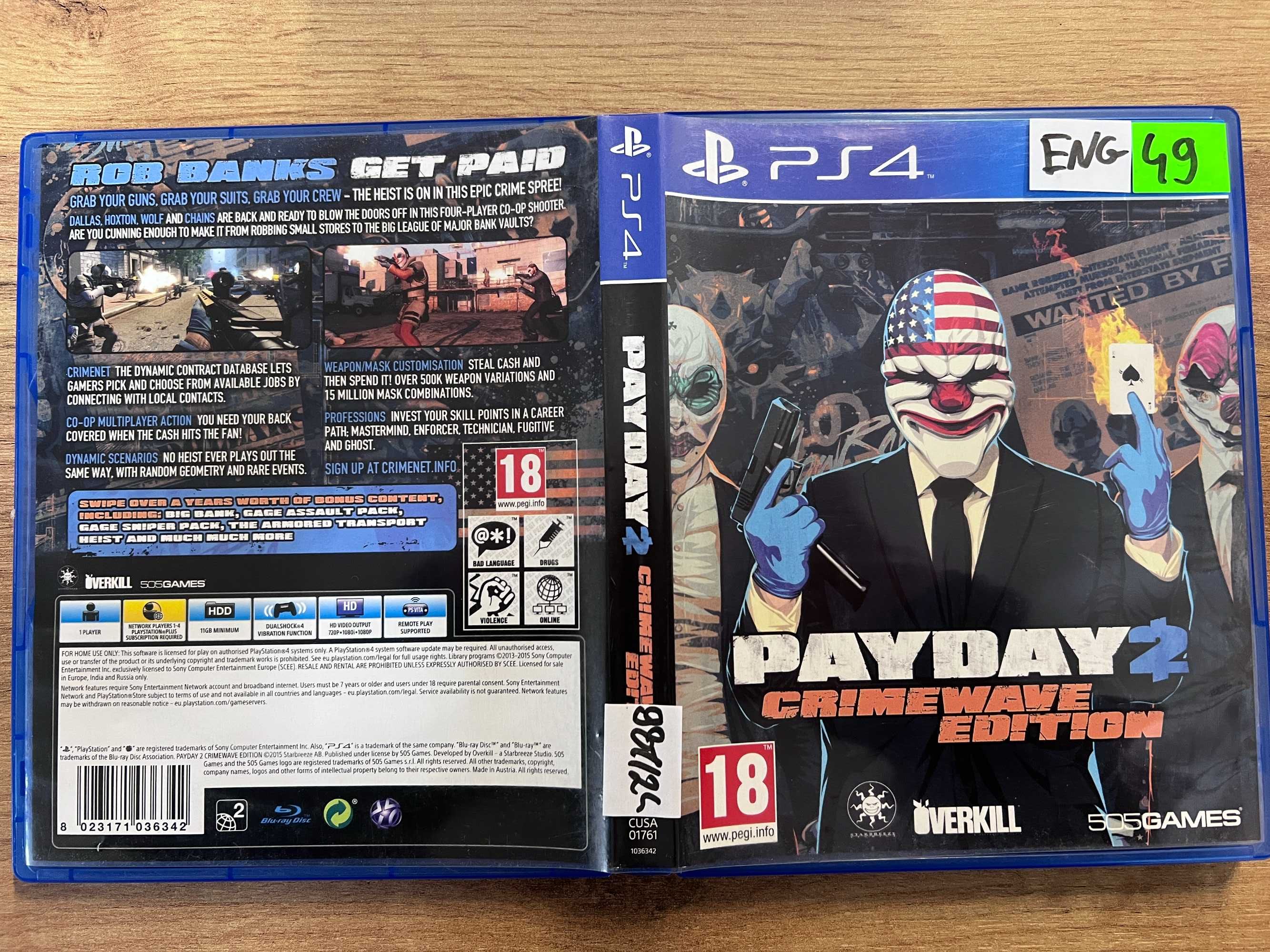 Payday 2 PS4 | Sprzedaż | Skup | Jasło Mickiewicza