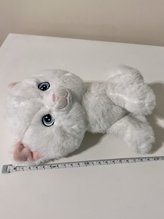 Pluszak biały kotek