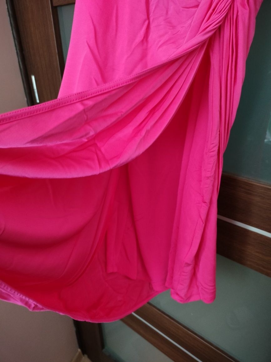 Różowa sukienka koktajlowa/ studniówka / wieczorowa roz S h&m