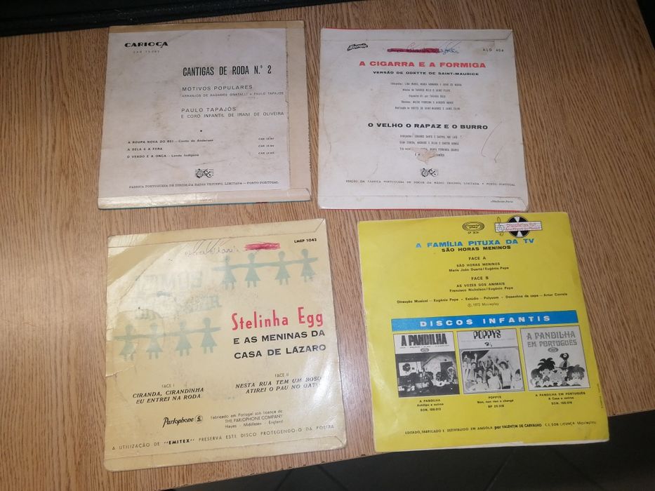 Discos vinil antigos series RTP infantis Heidi outros