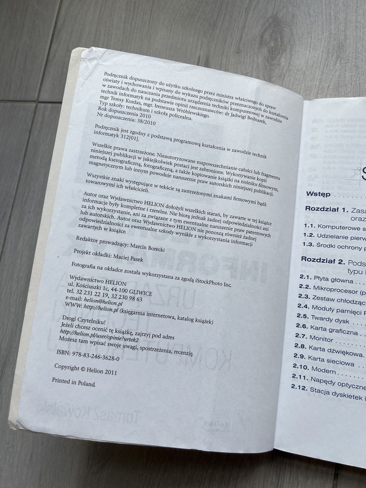 Technik informatyk urządzenia techniki komputerowej