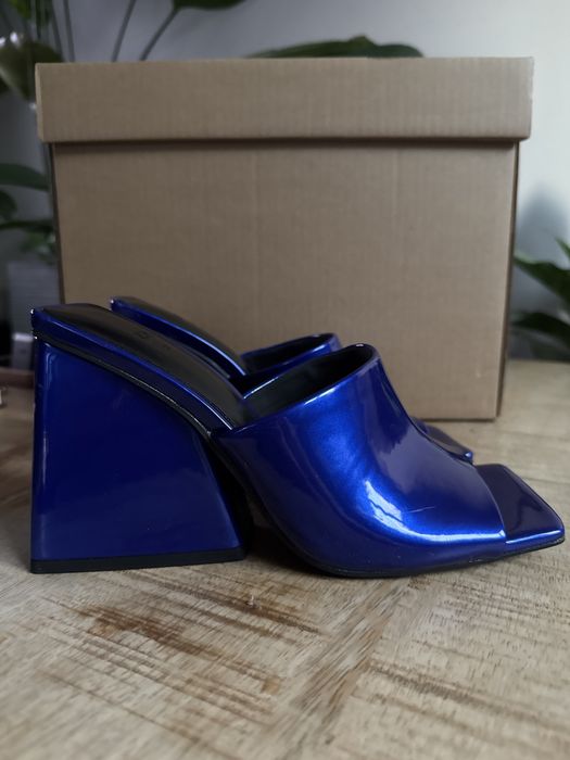 ZARA koturny klapki R37