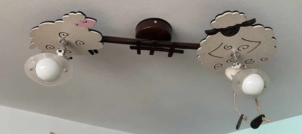 Lampa sufitową owieczki 2 sztuki