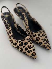 леопардовые туфли слингбеки