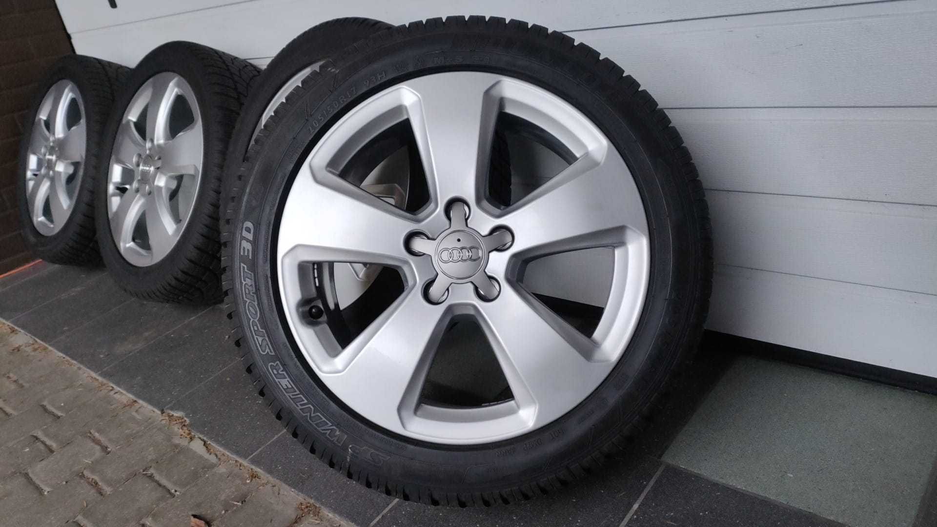 Koła Audi A3 Vw Skoda Seat 17'' 5x112 opony 205/50/17 Dunlop (OL1516)