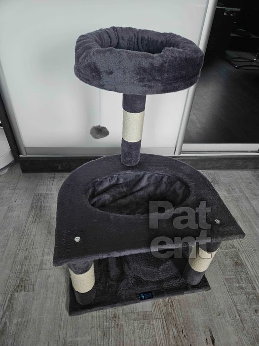 Drapak dla kota domek słupek do drapania legowisko kot dom 3 poziomy