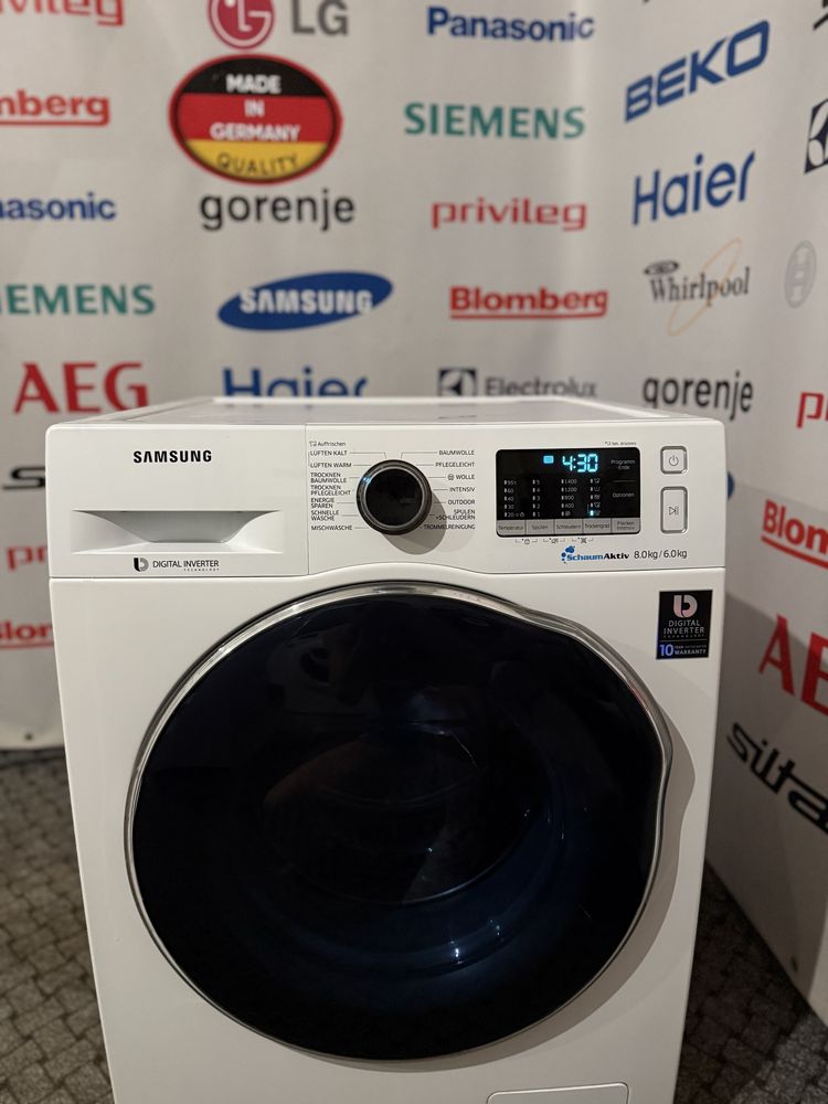 Прально-сушильна машина/ пралка-сушка Samsung WD80J5400AW 8/6кг бу