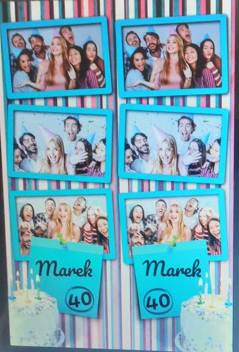 Fotobudka klasyczna ,nielimitowany wydruk , księga gości. Biały miś.