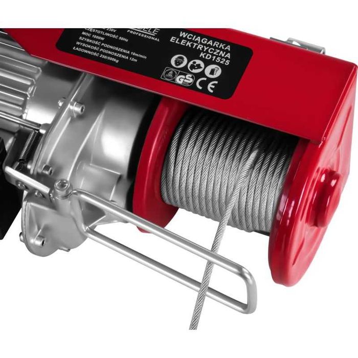 KRAFT&DELE Wciągarka Wyciągarka 230v Elektryczna Linowa 500kg KD1525